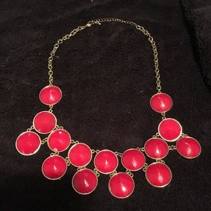 EUC Francesca’s Red and Gold-colored Necklace